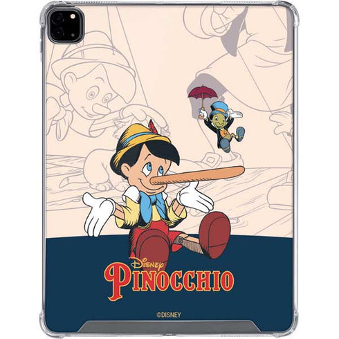 Disney Pinocchio and Jiminy Cricket iPad Pro 12.9in (2020) Clear Case