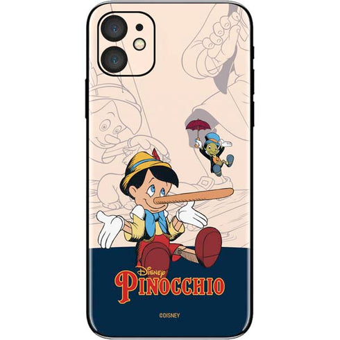Disney Pinocchio and Jiminy Cricket iPhone 11 Skin