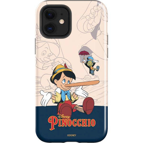 Disney Pinocchio and Jiminy Cricket iPhone 12 Impact Case
