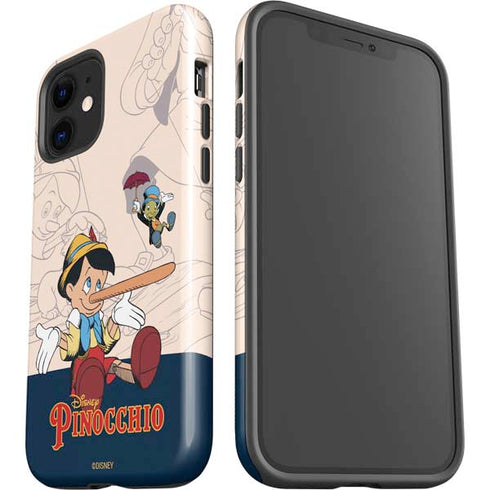 Disney Pinocchio and Jiminy Cricket iPhone 12 Impact Case