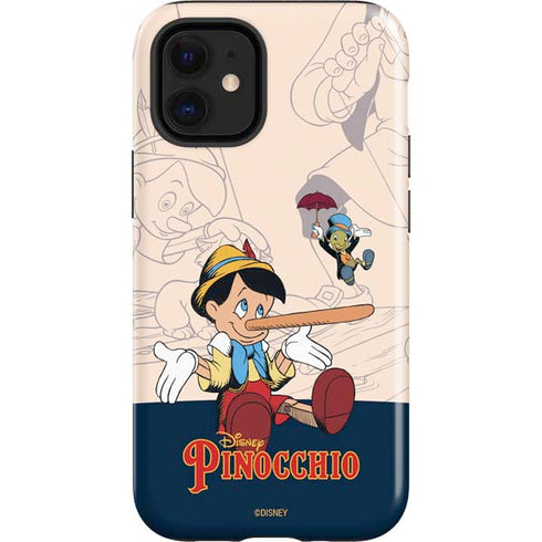 Disney Pinocchio and Jiminy Cricket iPhone 12 Mini Impact Case