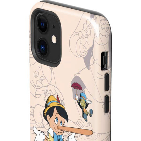 Disney Pinocchio and Jiminy Cricket iPhone 12 Mini Impact Case