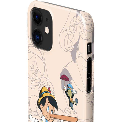 Disney Pinocchio and Jiminy Cricket iPhone 12 Mini Lite Case
