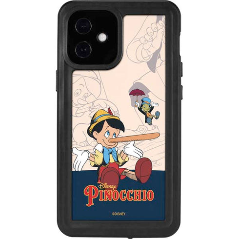Disney Pinocchio and Jiminy Cricket iPhone 12 Mini Waterproof Case