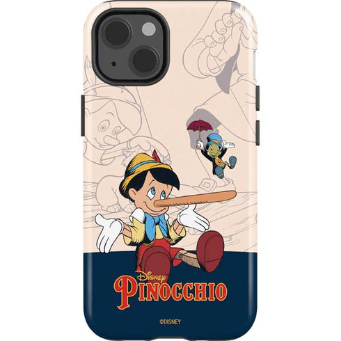 Disney Pinocchio and Jiminy Cricket iPhone 13 Impact Case