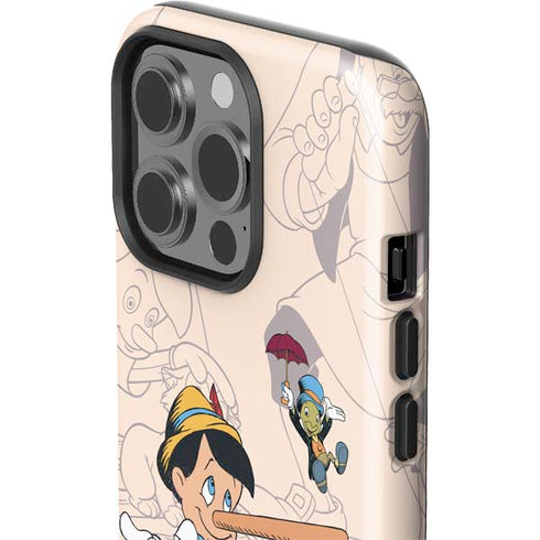 Disney Pinocchio and Jiminy Cricket iPhone 13 Pro Impact Case