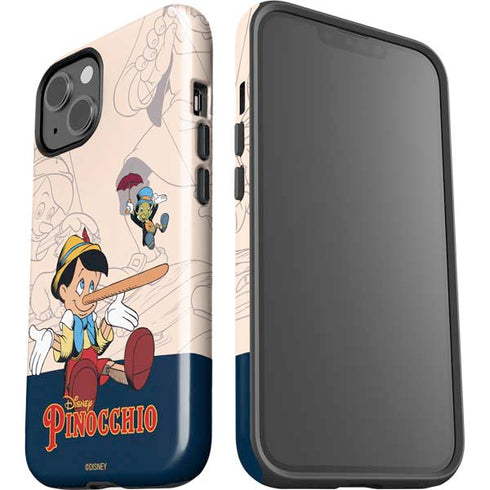 Disney Pinocchio and Jiminy Cricket iPhone 14 Impact Case