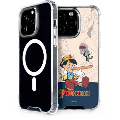 Disney Pinocchio and Jiminy Cricket iPhone 14 Pro MagSafe Case