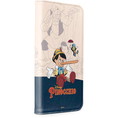 Disney Pinocchio and Jiminy Cricket iPhone 15 Plus Folio Case
