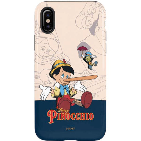 Disney Pinocchio and Jiminy Cricket iPhone X Pro Case