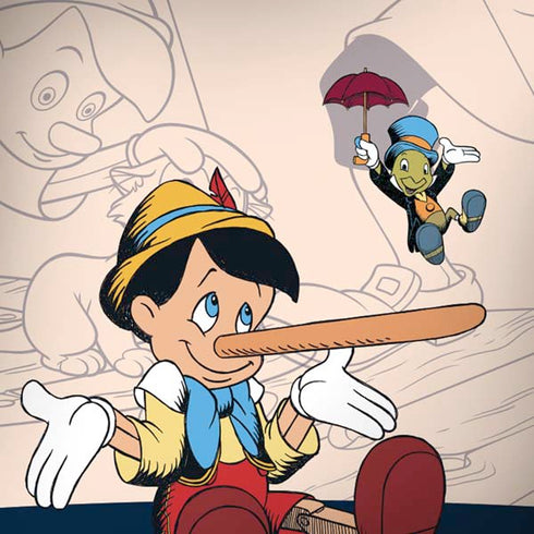 Disney Pinocchio and Jiminy Cricket iPhone X Skin