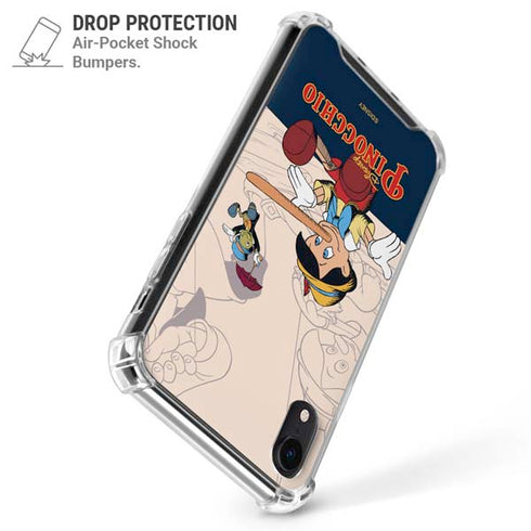 Disney Pinocchio and Jiminy Cricket iPhone XR Clear Case