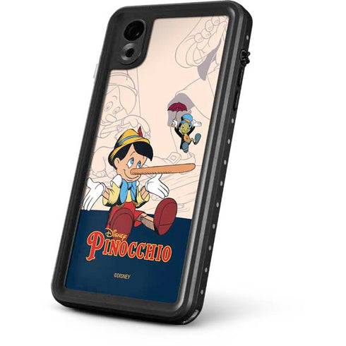Disney Pinocchio and Jiminy Cricket iPhone XR Waterproof Case