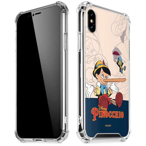 Disney Pinocchio and Jiminy Cricket iPhone XS Max Clear Case