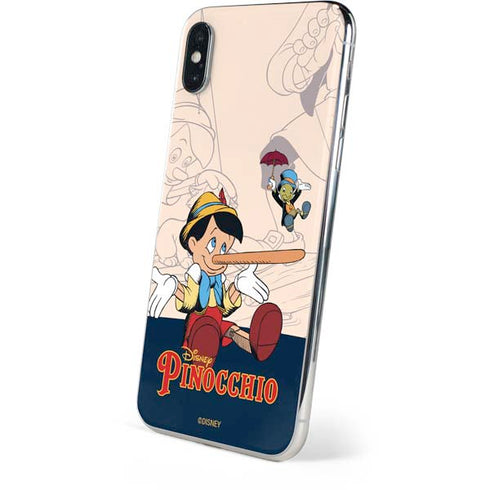 Disney Pinocchio and Jiminy Cricket iPhone XS Skin