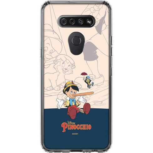 Disney Pinocchio and Jiminy Cricket LG K51/Q51 Clear Case