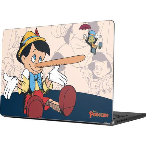 Disney Pinocchio and Jiminy Cricket MacBook Pro 14in (2021-24) Skin