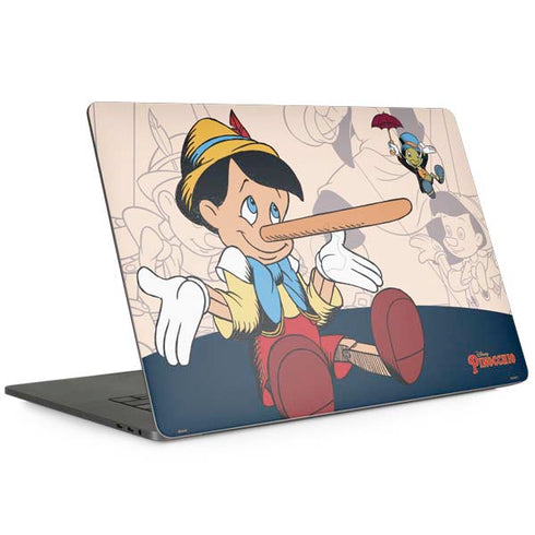 Disney Pinocchio and Jiminy Cricket Apple MacBook Pro 15-inch Skin