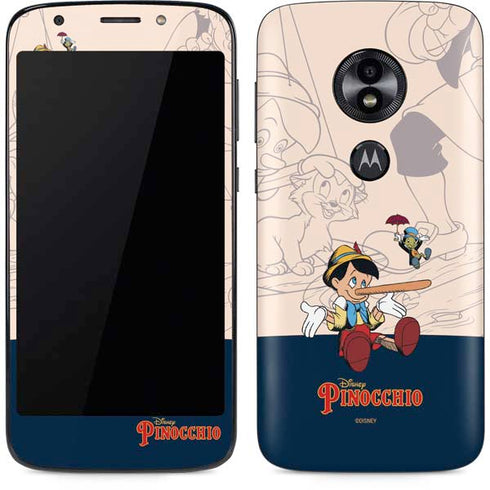Disney Pinocchio and Jiminy Cricket Moto E5 Play Skin