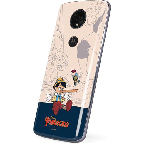 Disney Pinocchio and Jiminy Cricket Moto E5 Plus Skin