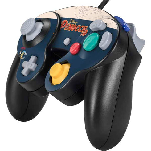 Disney Pinocchio and Jiminy Cricket Nintendo GameCube Controller Skin