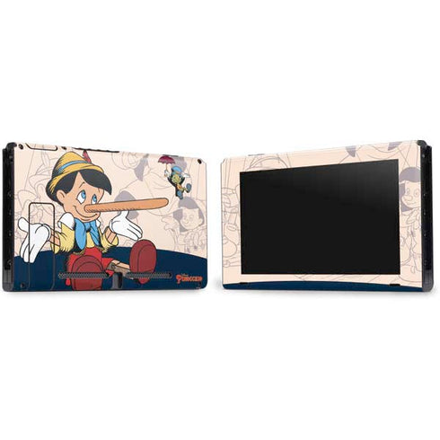 Disney Pinocchio and Jiminy Cricket Nintendo Switch Bundle Skin