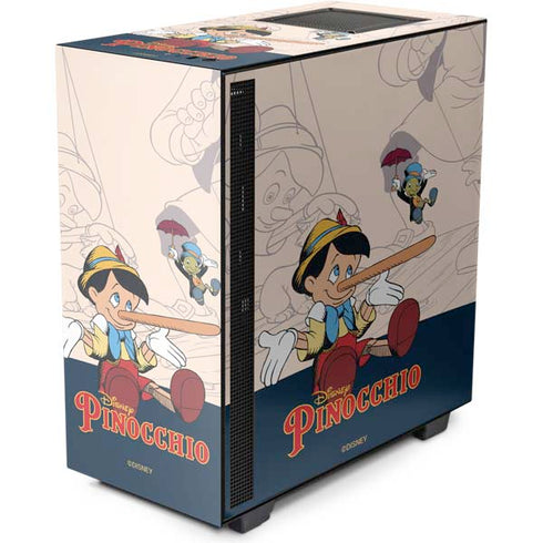 Disney Pinocchio and Jiminy Cricket NZXT H510 Compact ATX Mid-Tower Case Skin