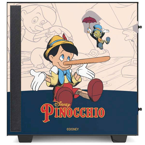 Disney Pinocchio and Jiminy Cricket NZXT H510 Compact ATX Mid-Tower Case Skin