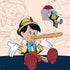 Disney Pinocchio and Jiminy Cricket Otterbox Commuter Galaxy Skin