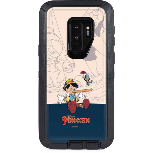Disney Pinocchio and Jiminy Cricket Otterbox Defender Galaxy Skin