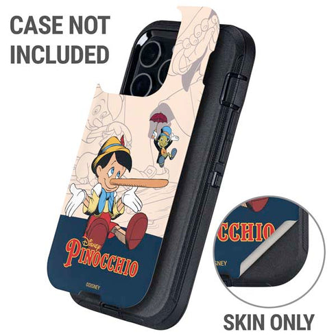 Disney Pinocchio and Jiminy Cricket Otterbox Defender iPhone Skin