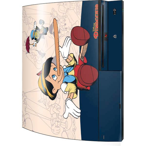 Disney Pinocchio and Jiminy Cricket Playstation 3 & PS3 Skin