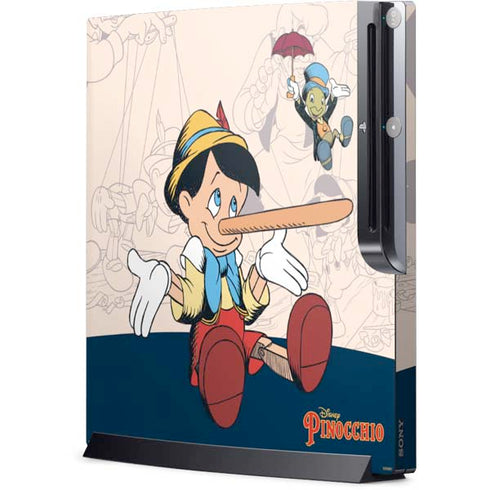 Disney Pinocchio and Jiminy Cricket Playstation 3 & PS3 Slim Skin
