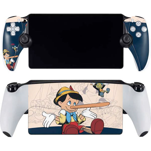 Disney Pinocchio and Jiminy Cricket PlayStation Portal Remote Player Skin