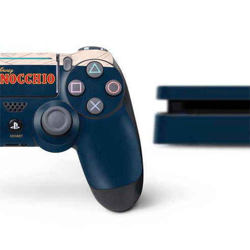Disney Pinocchio and Jiminy Cricket PS4 Slim Bundle Skin