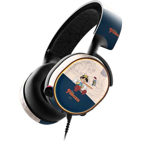 Disney Pinocchio and Jiminy Cricket SteelSeries Arctis 5 Skin