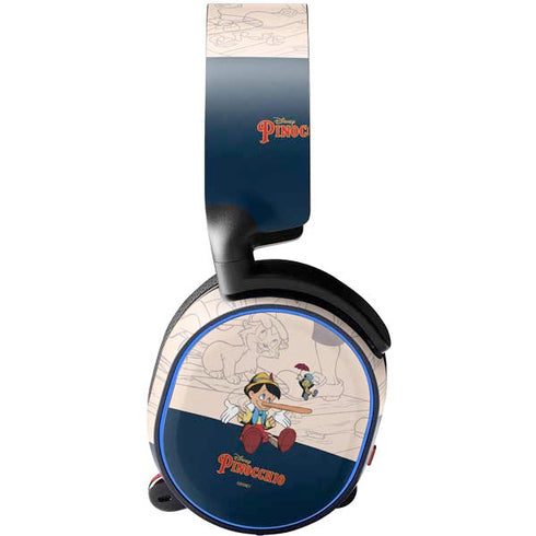 Disney Pinocchio and Jiminy Cricket SteelSeries Arctis 5 Skin