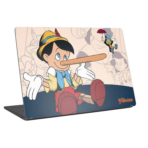 Disney Pinocchio and Jiminy Cricket Universal Laptop 13in (10.6 x 7.6in) Skin