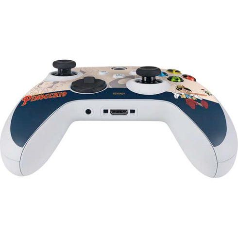 Disney Pinocchio and Jiminy Cricket Xbox Series S Controller Skin