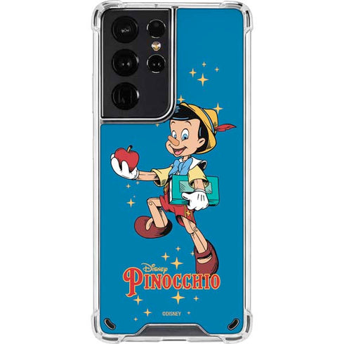 Disney Pinocchio No Strings Attached Galaxy S21 Ultra 5G Clear Case