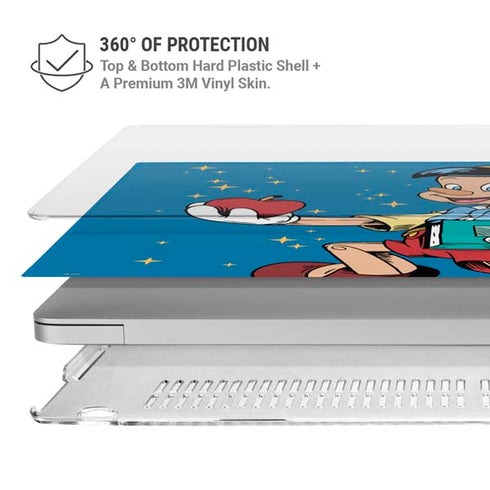 Disney Pinocchio No Strings Attached MacBook Air 15in (2023-2025) Case plus Skin