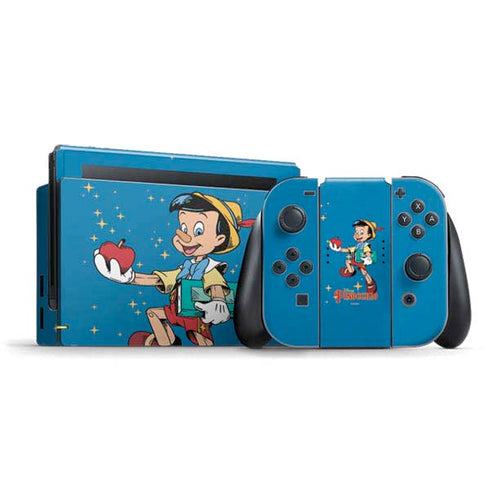 Disney Pinocchio No Strings Attached Nintendo Switch Bundle Skin