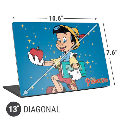 Disney Pinocchio No Strings Attached Universal Laptop 13in (10.6 x 7.6in) Skin