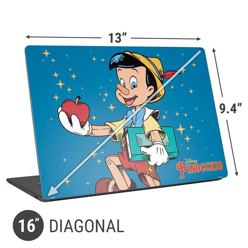 Disney Pinocchio No Strings Attached Universal Laptop 16in (13 x 9.4in) Skin