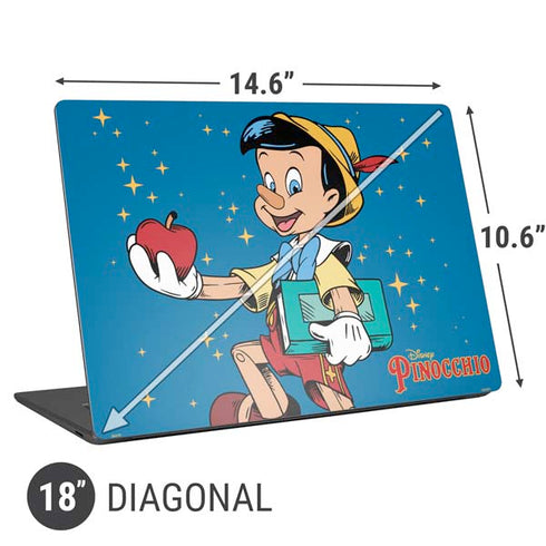 Disney Pinocchio No Strings Attached Universal Laptop 18in (14.6 x 10.6in) Skin