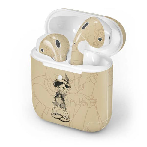 Disney Pinocchio Sketches Portrait Apple AirPods 2 Skin