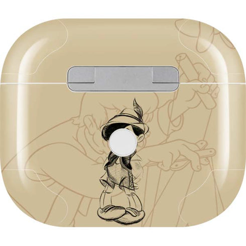 Disney Pinocchio Sketches Portrait Apple AirPods (3rd Gen 2021) Skin