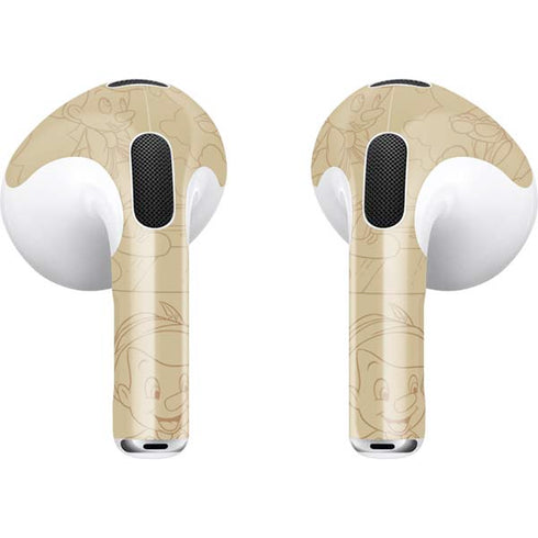 Disney Pinocchio Sketches Portrait Apple AirPods (3rd Gen 2021) Skin