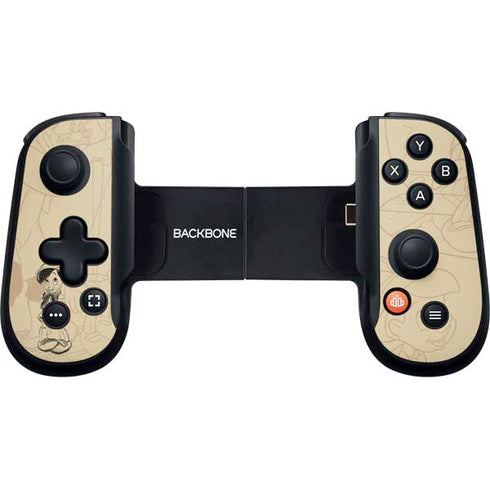 Disney Pinocchio Sketches Portrait Backbone One for iPhone Game Controller Skin