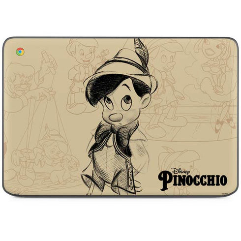 Disney Pinocchio Sketches Portrait HP Chromebook Skin